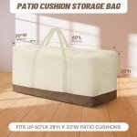 Water-Resistant Large Outdoor Cushion Storage Bag