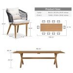 11-Piece Purple Leaf Wicker Patio Dining Set