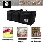 Large Waterproof Outdoor Cushion Storage Bag - Black