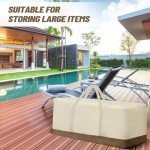 Water-Resistant Large Outdoor Cushion Storage Bag