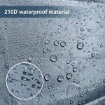 Gray Waterproof Patio Cushion Storage Bag - 50"x15"x25