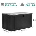 YITAHOME 230 Gallon Outdoor Storage Deck Box