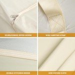 Set of 2 Waterproof Patio Cushion Storage Bags