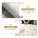 Set of 2 Waterproof Patio Cushion Storage Bags