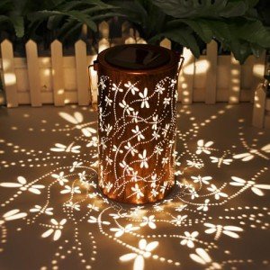 Hanging Solar Dragonfly Lantern for Outdoors