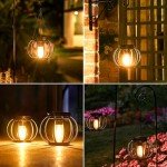 Upgraded Solar Lanterns for Outdoor Decor - 2 Pack