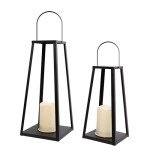 2PCS Solar Lanterns for Outdoor Farmhouse Decor