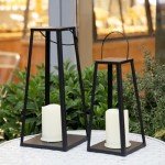 2PCS Solar Lanterns for Outdoor Farmhouse Decor