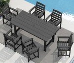7-Piece Outdoor Patio Dining Set with Umbrella Hole