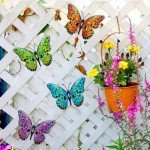 Metal Butterfly Wall Art for Outdoor Spaces - 4 Pack