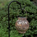 2-Pack Outdoor Solar Lanterns for Patio Decor
