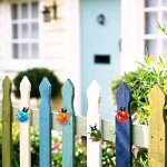 Cute Ladybug Metal Wall Art Set for Outdoors