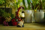 Gnome Garden Statue with Solar Lantern Light