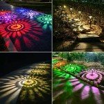 Solar Color Changing Pathway Lights - 8 Pack