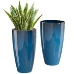 21-Inch Tall Indoor/Outdoor Plant Pots - 2 Pack
