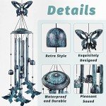 Large Aluminum Butterfly Wind Chimes for Outdoors
