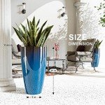 21-Inch Tall Indoor/Outdoor Plant Pots - 2 Pack