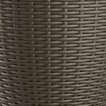Suncast 18" Round Wicker Style Planter Pot