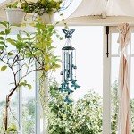 Large Aluminum Butterfly Wind Chimes for Outdoors
