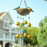 Taman Blue Bird Decorative Wind Chime - 27.5