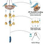 Taman Blue Bird Decorative Wind Chime - 27.5