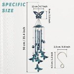 Large Aluminum Butterfly Wind Chimes for Outdoors
