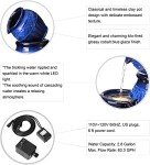 Cobalt Blue 4-Tier Outdoor Garden Fountain