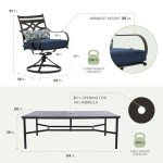 Montclair 11-Piece Outdoor Dining Set with 10 Chairs