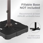 10' x 13' Heavy Duty Patio Umbrella with Rotation