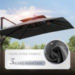 10' x 13' Heavy Duty Patio Umbrella with Rotation
