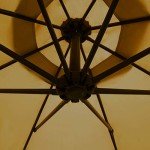 10Ft Adjustable Offset Patio Umbrella - Tan