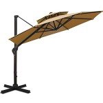 Sunnyglade 11FT Cantilever Patio Umbrella - Tan