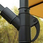 10Ft Adjustable Offset Patio Umbrella - Tan