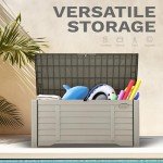 Large Outdoor Storage Box for Patio and Garden