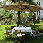 Sunnyglade 11FT Cantilever Patio Umbrella - Tan