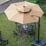 Sunnyglade 11FT Cantilever Patio Umbrella - Tan