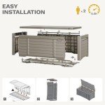 Large Outdoor Storage Box for Patio and Garden