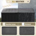 Flamaker 85 Gallon Waterproof Outdoor Storage Box