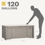 Large Outdoor Storage Box for Patio and Garden