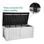 YITAHOME 120 Gallon Waterproof Outdoor Storage Box