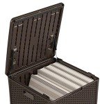 Suncast 60 Gallon Outdoor Storage Box – Java