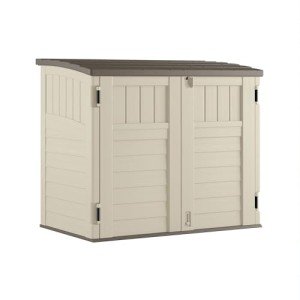 Suncast 34 Cu Ft Outdoor Storage Shed - Vanilla