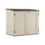 Suncast 34 Cu Ft Outdoor Storage Shed - Vanilla