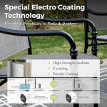 MIXPATIO 8-Person Rectangular Patio Dining Set