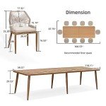 11-Piece Outdoor Dining Set with Metal Table & Rattan Chairs