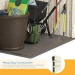 Suncast 34 Cu Ft Outdoor Storage Shed - Vanilla