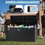 PatioZen 180 Gallon Waterproof Outdoor Storage Box