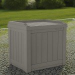 Suncast 22 Gallon Patio Storage Deck Box, Gray