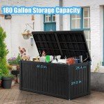 PatioZen 180 Gallon Waterproof Outdoor Storage Box