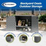 Suncast Lockable Outdoor Cabinet for Patio Storage